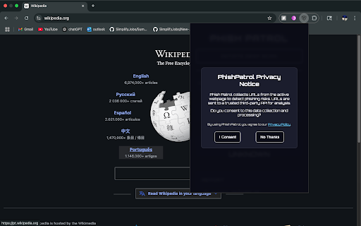 PhishPatrol LLM powered Guardian from Chrome web store to be run with OffiDocs Chromium online PhishPatrol LLM powered Guardian from Chrome web store to be run with OffiDocs Chromium online