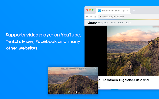 Picture in Picture for Chrome from Chrome web store to be run with OffiDocs Chromium online Picture in Picture for Chrome from Chrome web store to be run with OffiDocs Chromium online