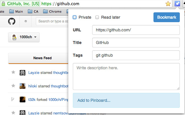 Pinput for Pinboard from Chrome web store to be run with OffiDocs Chromium online Pinput for Pinboard from Chrome web store to be run with OffiDocs Chromium online