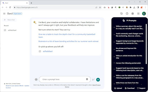 PI PromptsPrompt Library for LLM platforms from Chrome web store to be run with OffiDocs Chromium online PI PromptsPrompt Library for LLM platforms from Chrome web store to be run with OffiDocs Chromium online