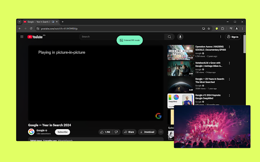 PIPX Take Control of Picture in Picture, Automatically from Chrome web store to be run with OffiDocs Chromium online PIPX Take Control of Picture in Picture, Automatically from Chrome web store to be run with OffiDocs Chromium online