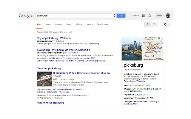 pittsburghese from Chrome web store to be run with OffiDocs Chromium online pittsburghese from Chrome web store to be run with OffiDocs Chromium online