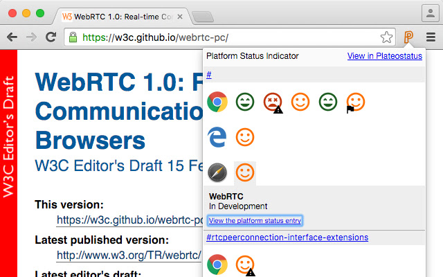 Platform Status Indicator from Chrome web store to be run with OffiDocs Chromium online Platform Status Indicator from Chrome web store to be run with OffiDocs Chromium online