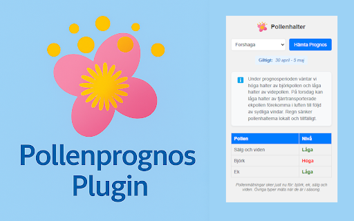 Pollenprognos Plugin from Chrome web store to be run with OffiDocs Chromium online Pollenprognos Plugin from Chrome web store to be run with OffiDocs Chromium online