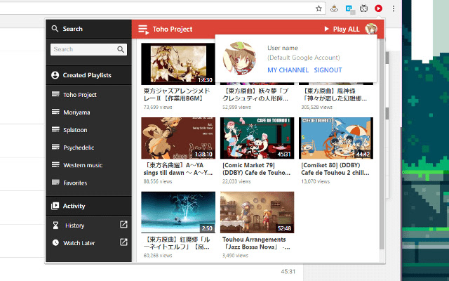 Portable Playlists for YouTube™ from Chrome web store to be run with OffiDocs Chromium online Portable Playlists for YouTube™ from Chrome web store to be run with OffiDocs Chromium online