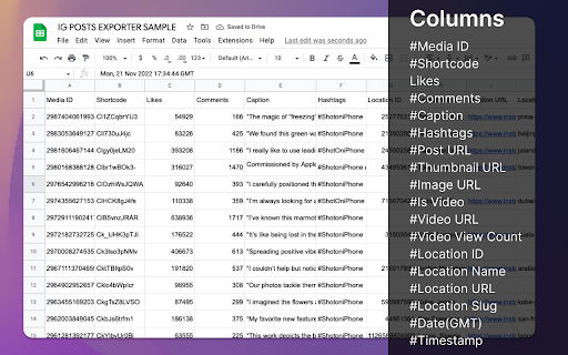PostFox Export IG Posts from Chrome web store to be run with OffiDocs Chromium online PostFox Export IG Posts from Chrome web store to be run with OffiDocs Chromium online