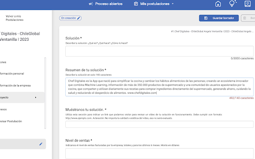 Postulando mi Startup ChefD from Chrome web store to be run with OffiDocs Chromium online Postulando mi Startup ChefD from Chrome web store to be run with OffiDocs Chromium online