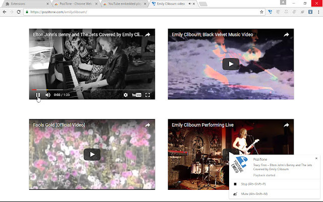 PoziTone module for YouTube embedded player from Chrome web store to be run with OffiDocs Chromium online PoziTone module for YouTube embedded player from Chrome web store to be run with OffiDocs Chromium online
