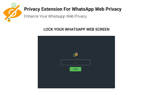 Privacy Extension For WhatsApp Web Privacy from Chrome web store to be run with OffiDocs Chromium online Privacy Extension For WhatsApp Web Privacy from Chrome web store to be run with OffiDocs Chromium online