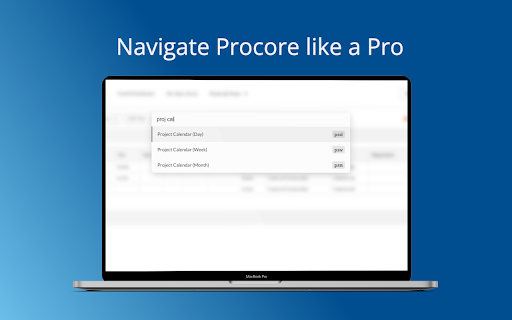 Procore Navigator from Chrome web store to be run with OffiDocs Chromium online Procore Navigator from Chrome web store to be run with OffiDocs Chromium online
