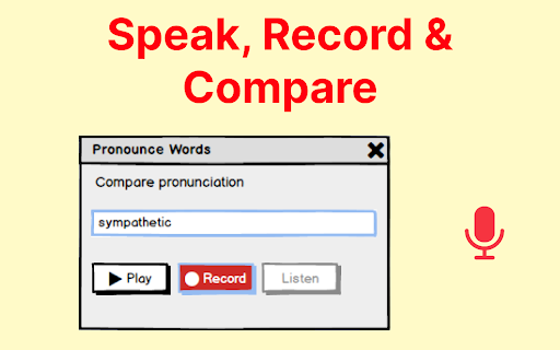 Pronounce Words from Chrome web store to be run with OffiDocs Chromium online Pronounce Words from Chrome web store to be run with OffiDocs Chromium online