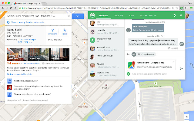 Pushbullet from Chrome web store to be run with OffiDocs Chromium online Pushbullet from Chrome web store to be run with OffiDocs Chromium online