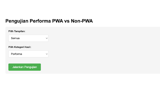 PWA vs Non PWA Performance Checker from Chrome web store to be run with OffiDocs Chromium online PWA vs Non PWA Performance Checker from Chrome web store to be run with OffiDocs Chromium online