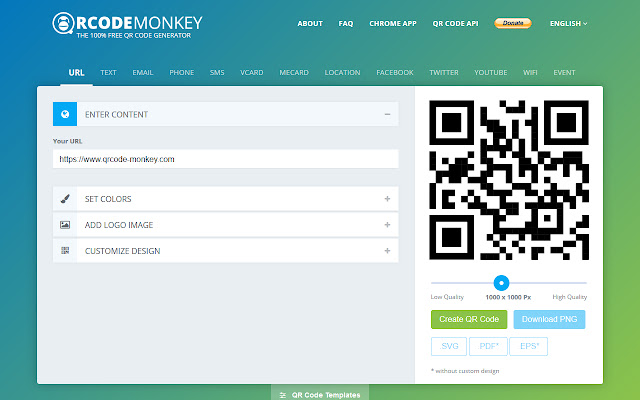 QRCode Monkey Free QR Code Generator from Chrome web store to be run with OffiDocs Chromium online QRCode Monkey Free QR Code Generator from Chrome web store to be run with OffiDocs Chromium online