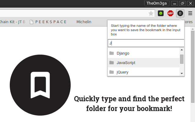 QuickBookmarkToFolder from Chrome web store to be run with OffiDocs Chromium online QuickBookmarkToFolder from Chrome web store to be run with OffiDocs Chromium online