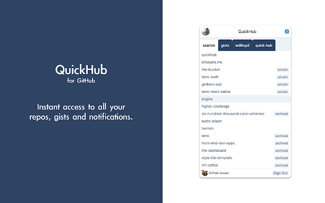 QuickHub For GitHub from Chrome web store to be run with OffiDocs Chromium online QuickHub For GitHub from Chrome web store to be run with OffiDocs Chromium online