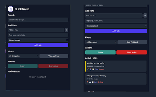 Quick Notes Taker from Chrome web store to be run with OffiDocs Chromium online Quick Notes Taker from Chrome web store to be run with OffiDocs Chromium online