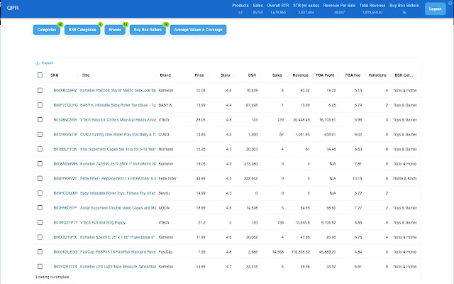 Quick Products Report from Chrome web store to be run with OffiDocs Chromium online Quick Products Report from Chrome web store to be run with OffiDocs Chromium online