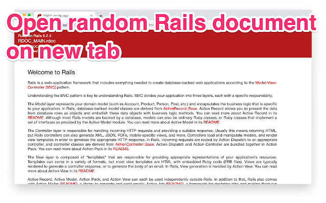 Random Rails API tab from Chrome web store to be run with OffiDocs Chromium online Random Rails API tab from Chrome web store to be run with OffiDocs Chromium online