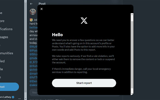RapidReport for Twitter from Chrome web store to be run with OffiDocs Chromium online RapidReport for Twitter from Chrome web store to be run with OffiDocs Chromium online