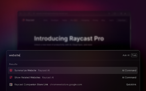 Raycast Companion from Chrome web store to be run with OffiDocs Chromium online Raycast Companion from Chrome web store to be run with OffiDocs Chromium online