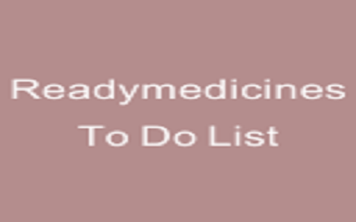Readymedicines To Do List from Chrome web store to be run with OffiDocs Chromium online Readymedicines To Do List from Chrome web store to be run with OffiDocs Chromium online