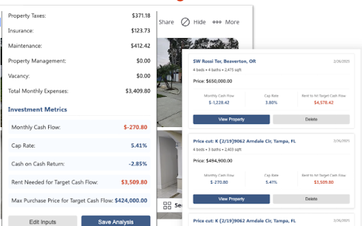 Real Estate Investment Analyzer from Chrome web store to be run with OffiDocs Chromium online Real Estate Investment Analyzer from Chrome web store to be run with OffiDocs Chromium online