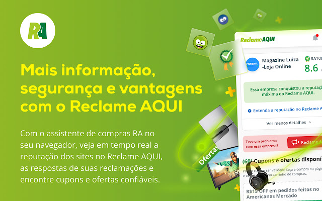 Reclame AQUI from Chrome web store to be run with OffiDocs Chromium online Reclame AQUI from Chrome web store to be run with OffiDocs Chromium online
