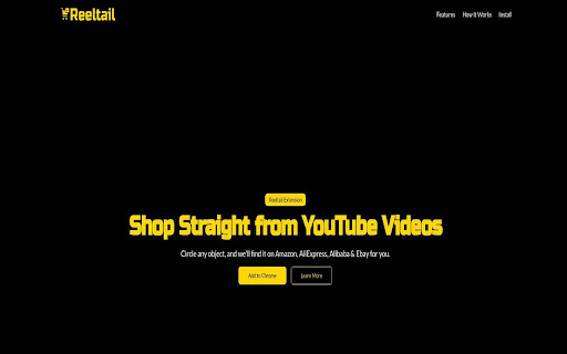 Reeltail: Shop Straight from YouTube Videos. from Chrome web store to be run with OffiDocs Chromium online Reeltail: Shop Straight from YouTube Videos. from Chrome web store to be run with OffiDocs Chromium online