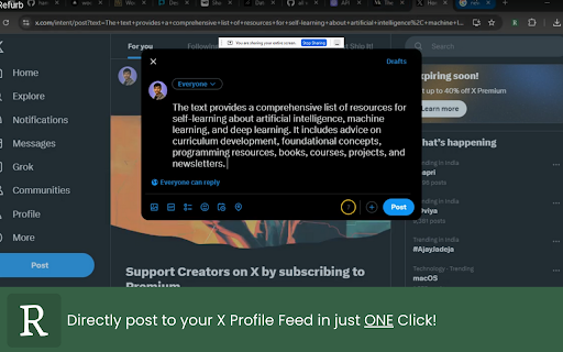 Refurb from Chrome web store to be run with OffiDocs Chromium online Refurb from Chrome web store to be run with OffiDocs Chromium online