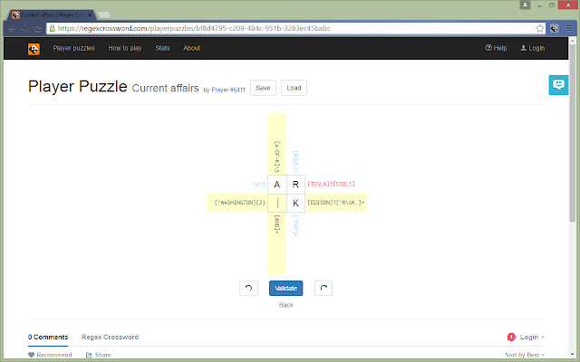 Regex Crossword Goodies from Chrome web store to be run with OffiDocs Chromium online Regex Crossword Goodies from Chrome web store to be run with OffiDocs Chromium online