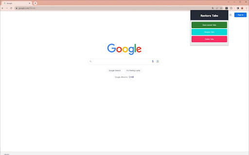 Restore Tabs Save, Delete, Restore tabs from Chrome web store to be run with OffiDocs Chromium online Restore Tabs Save, Delete, Restore tabs from Chrome web store to be run with OffiDocs Chromium online