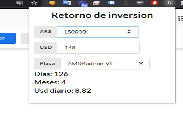 Retorno de inversion mineria from Chrome web store to be run with OffiDocs Chromium online Retorno de inversion mineria from Chrome web store to be run with OffiDocs Chromium online