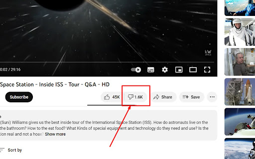 Return Youtube Dislike Count from Chrome web store to be run with OffiDocs Chromium online Return Youtube Dislike Count from Chrome web store to be run with OffiDocs Chromium online