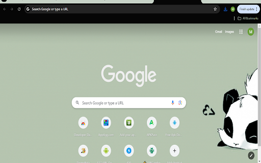 Sage Green Panda Theme from Chrome web store to be run with OffiDocs Chromium online Sage Green Panda Theme from Chrome web store to be run with OffiDocs Chromium online