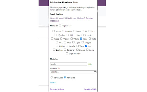 Sarı Site Çoklu Filtreleme from Chrome web store to be run with OffiDocs Chromium online Sarı Site Çoklu Filtreleme from Chrome web store to be run with OffiDocs Chromium online