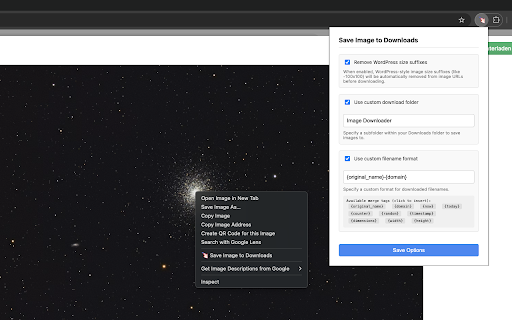 Save Image to Downloads from Chrome web store to be run with OffiDocs Chromium online Save Image to Downloads from Chrome web store to be run with OffiDocs Chromium online
