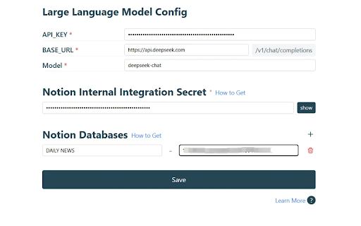 Save to Notion Database power by AI from Chrome web store to be run with OffiDocs Chromium online Save to Notion Database power by AI from Chrome web store to be run with OffiDocs Chromium online