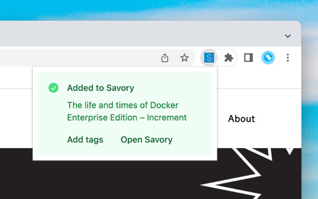 Savory from Chrome web store to be run with OffiDocs Chromium online Savory from Chrome web store to be run with OffiDocs Chromium online