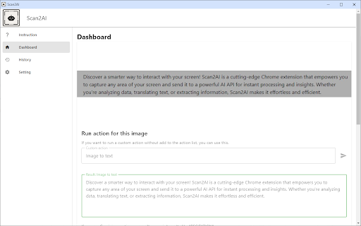 Scan2AI from Chrome web store to be run with OffiDocs Chromium online Scan2AI from Chrome web store to be run with OffiDocs Chromium online