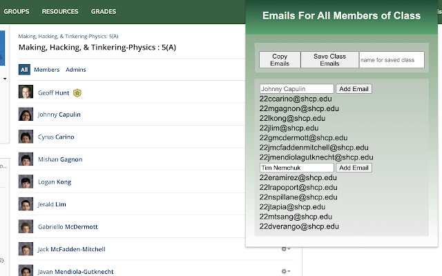 schoologyEmailGrabber from Chrome web store to be run with OffiDocs Chromium online schoologyEmailGrabber from Chrome web store to be run with OffiDocs Chromium online