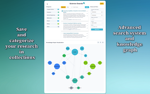 Science Search | Instant AI Powered Research on Text Videos from Chrome web store to be run with OffiDocs Chromium online Science Search | Instant AI Powered Research on Text Videos from Chrome web store to be run with OffiDocs Chromium online