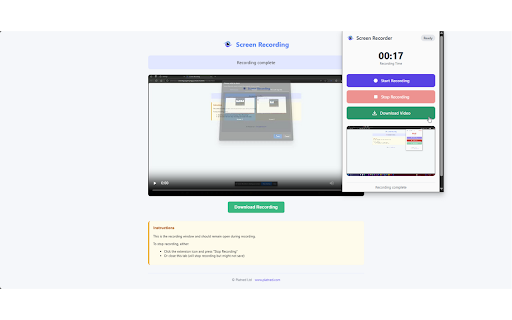 Screen Recorder by Platned from Chrome web store to be run with OffiDocs Chromium online Screen Recorder by Platned from Chrome web store to be run with OffiDocs Chromium online