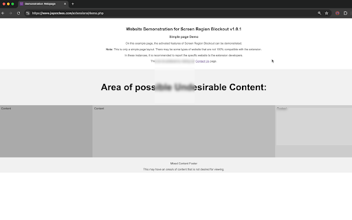 Screen Region Blockout Lite from Chrome web store to be run with OffiDocs Chromium online Screen Region Blockout Lite from Chrome web store to be run with OffiDocs Chromium online
