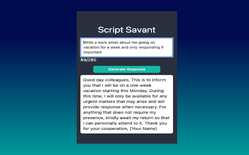 Script Savant from Chrome web store to be run with OffiDocs Chromium online Script Savant from Chrome web store to be run with OffiDocs Chromium online