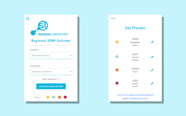 Search Laboratory Regional SERP Selector from Chrome web store to be run with OffiDocs Chromium online Search Laboratory Regional SERP Selector from Chrome web store to be run with OffiDocs Chromium online
