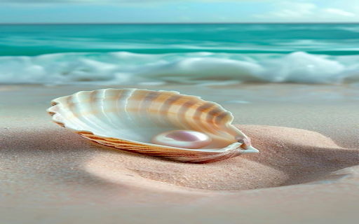 Seashell on the beach wallpaper from Chrome web store to be run with OffiDocs Chromium online Seashell on the beach wallpaper from Chrome web store to be run with OffiDocs Chromium online