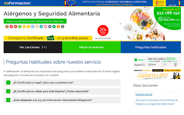 Seguridad Alimentaria Alérgenos from Chrome web store to be run with OffiDocs Chromium online Seguridad Alimentaria Alérgenos from Chrome web store to be run with OffiDocs Chromium online