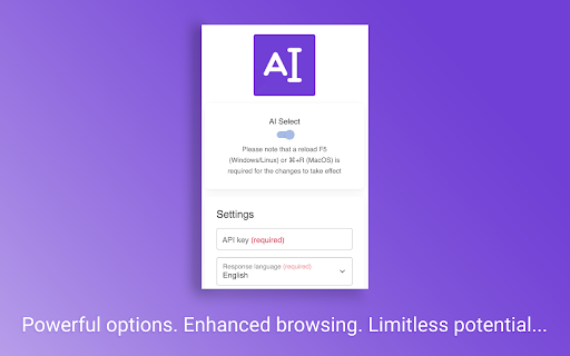 Select AI from Chrome web store to be run with OffiDocs Chromium online Select AI from Chrome web store to be run with OffiDocs Chromium online