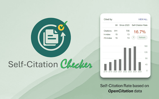 Self Citations Checker from Chrome web store to be run with OffiDocs Chromium online Self Citations Checker from Chrome web store to be run with OffiDocs Chromium online